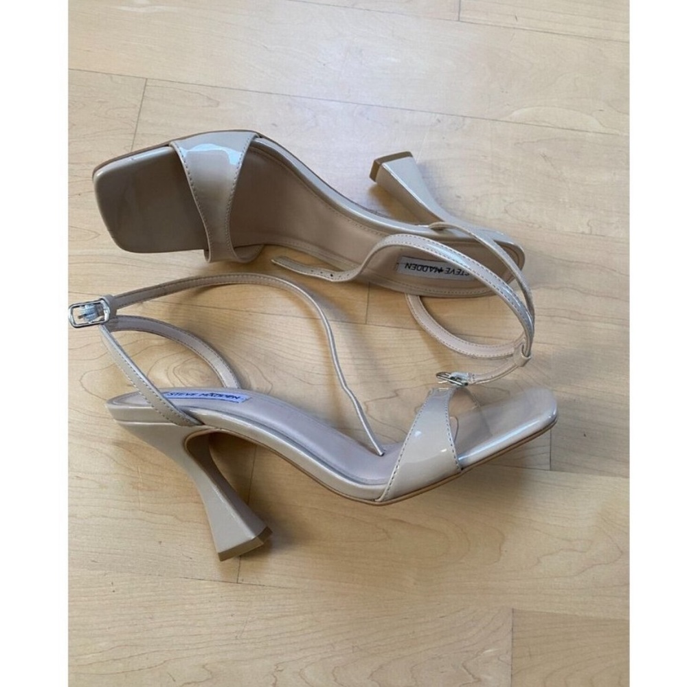 Steve Madden Bnwt "Lange" Flared Heel Open Toe Sa… - image 3